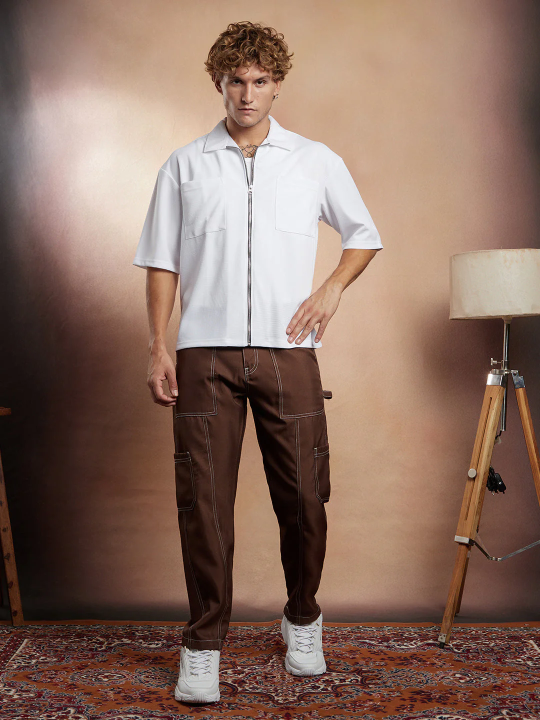 Waffle-Utility Oversized Shirt - Image 5