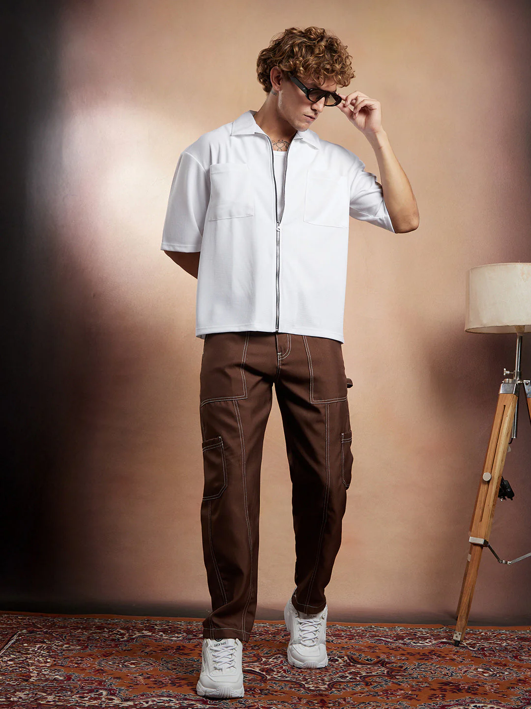Waffle-Utility Oversized Shirt - Image 6
