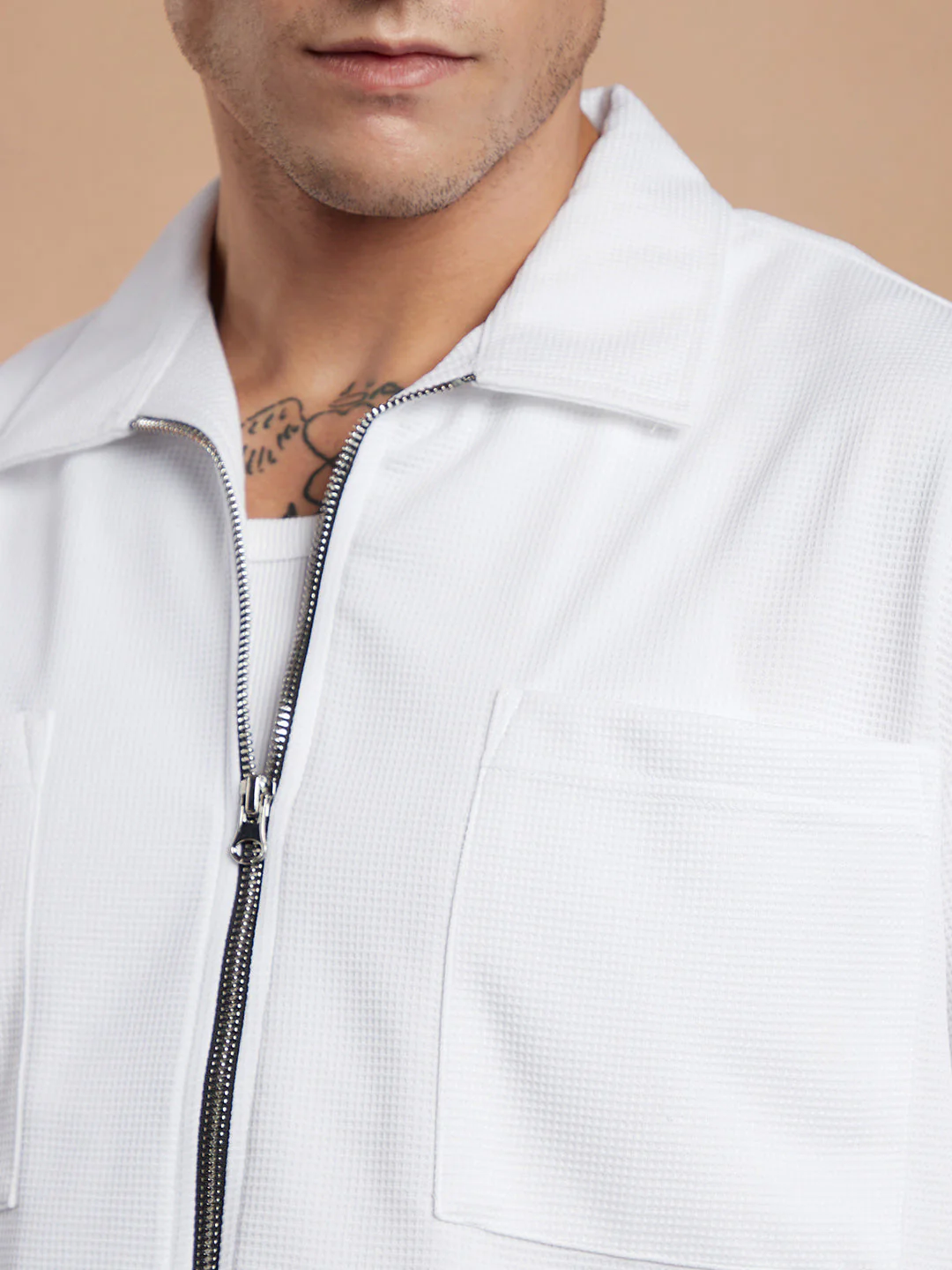 Waffle-Utility Oversized Shirt - Image 7