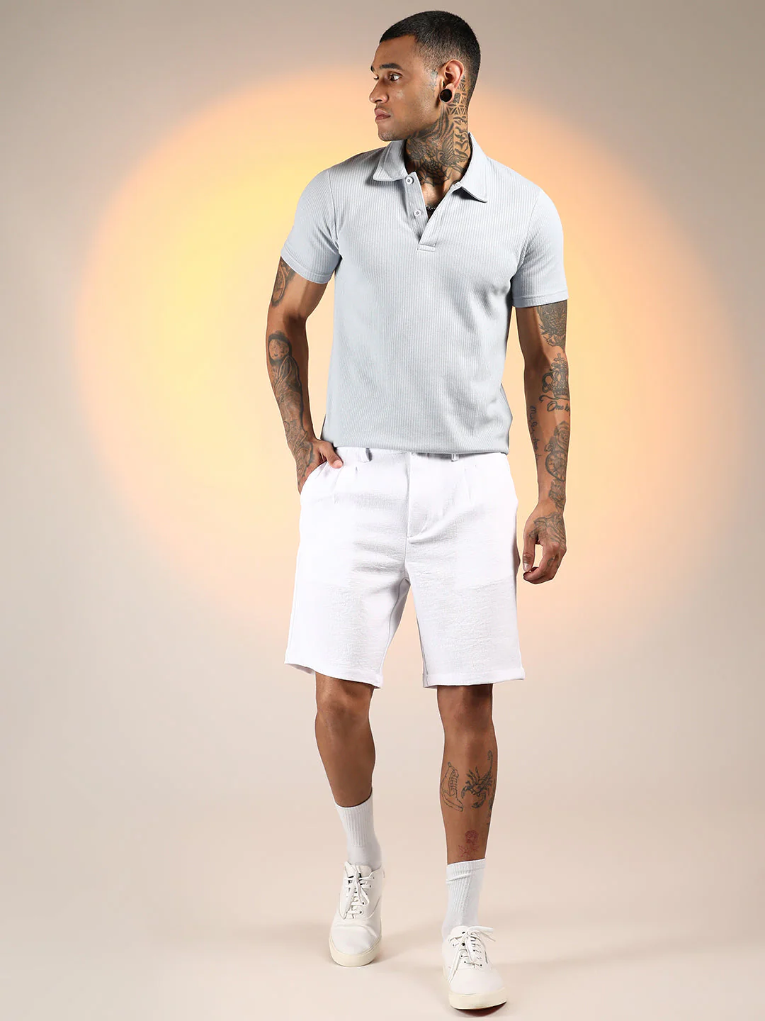 Wrinkled Tailored Shorts - Image 5