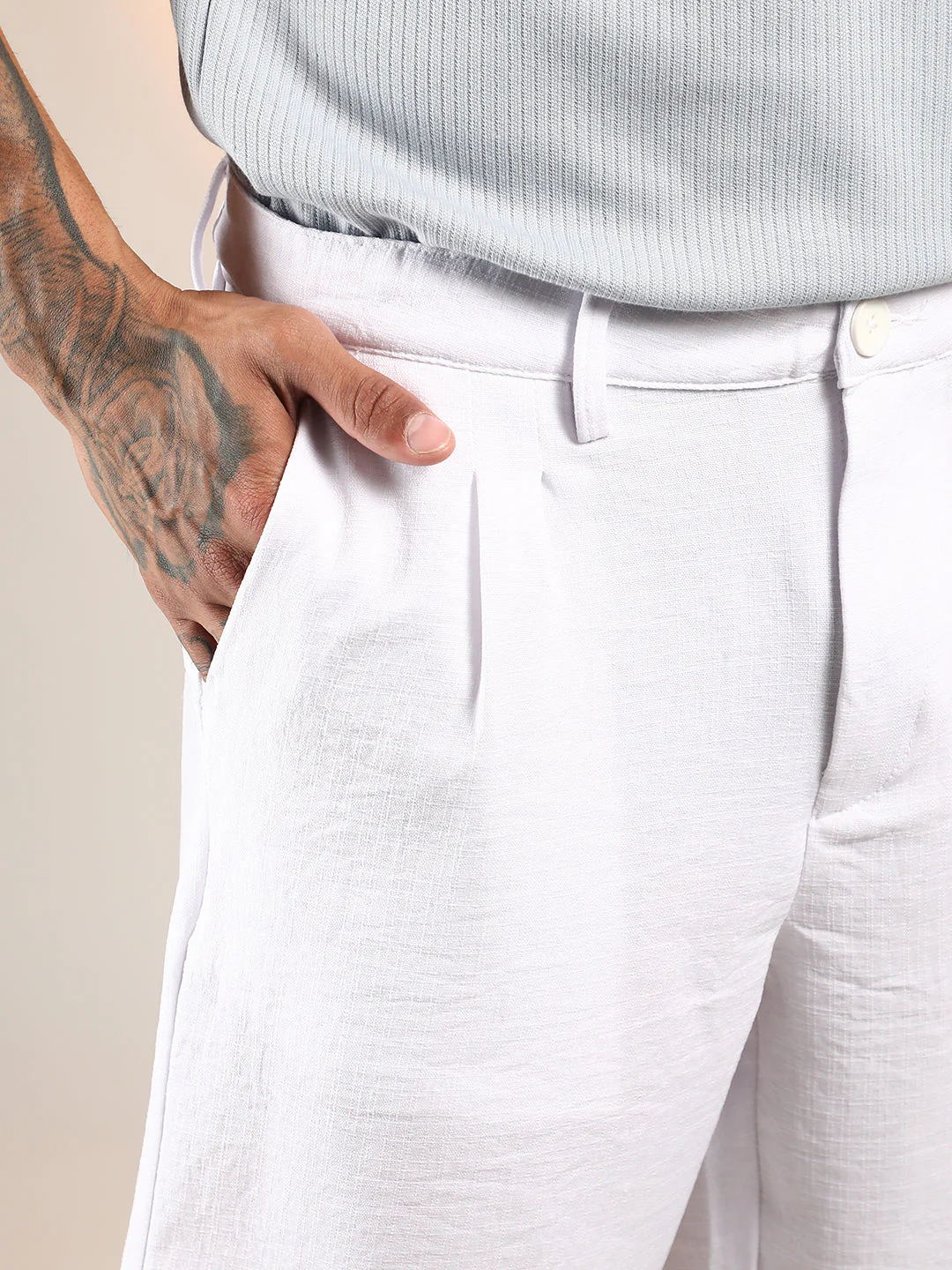 Wrinkled Tailored Shorts - Image 7