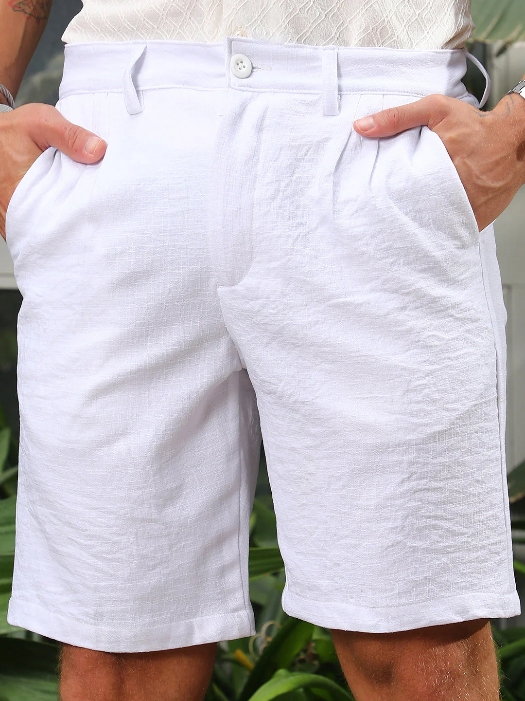 Wrinkled Tailored Shorts - Image 7