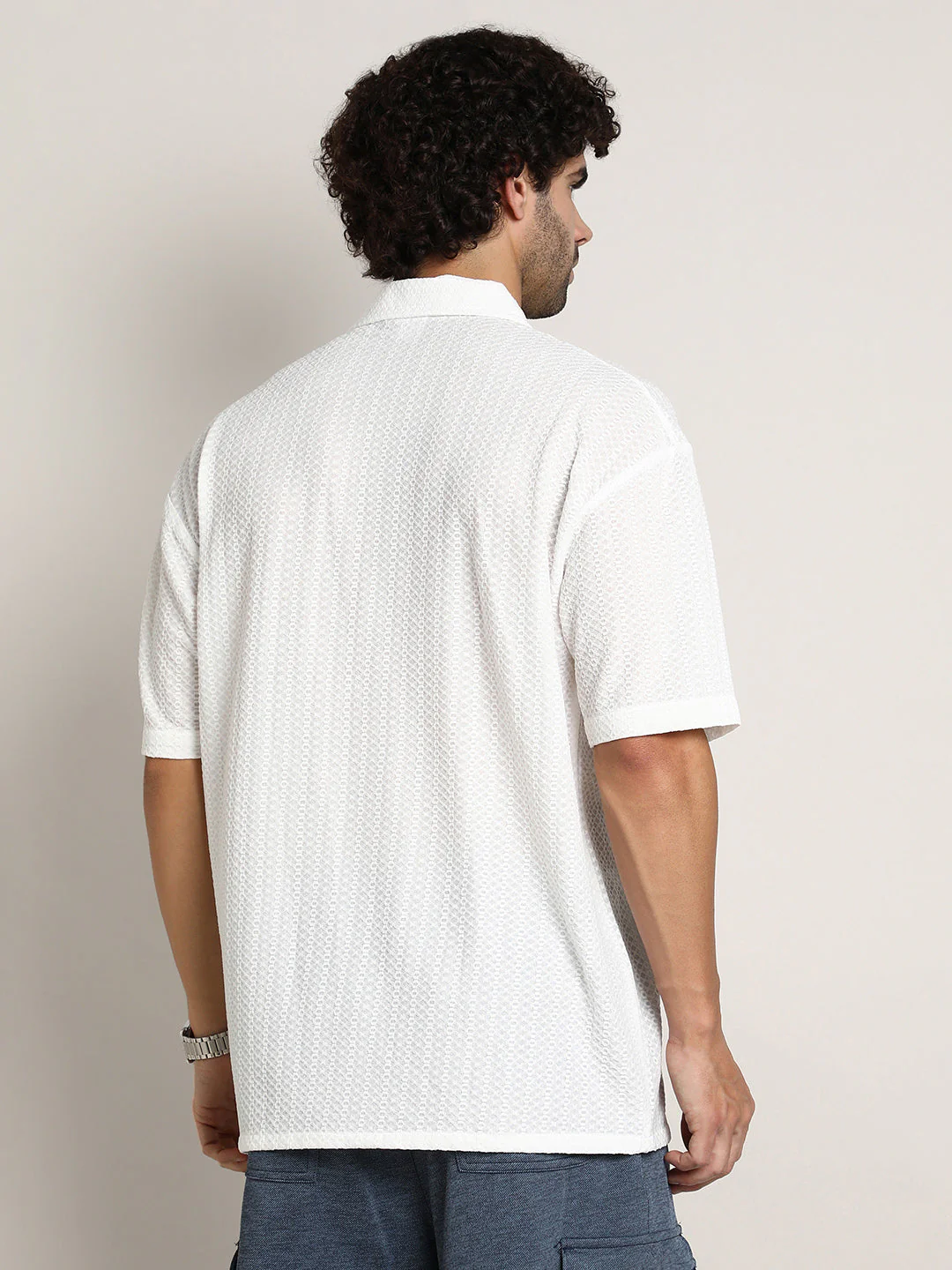 Zigzag-Helix Resort Oversized Shirt - Image 4