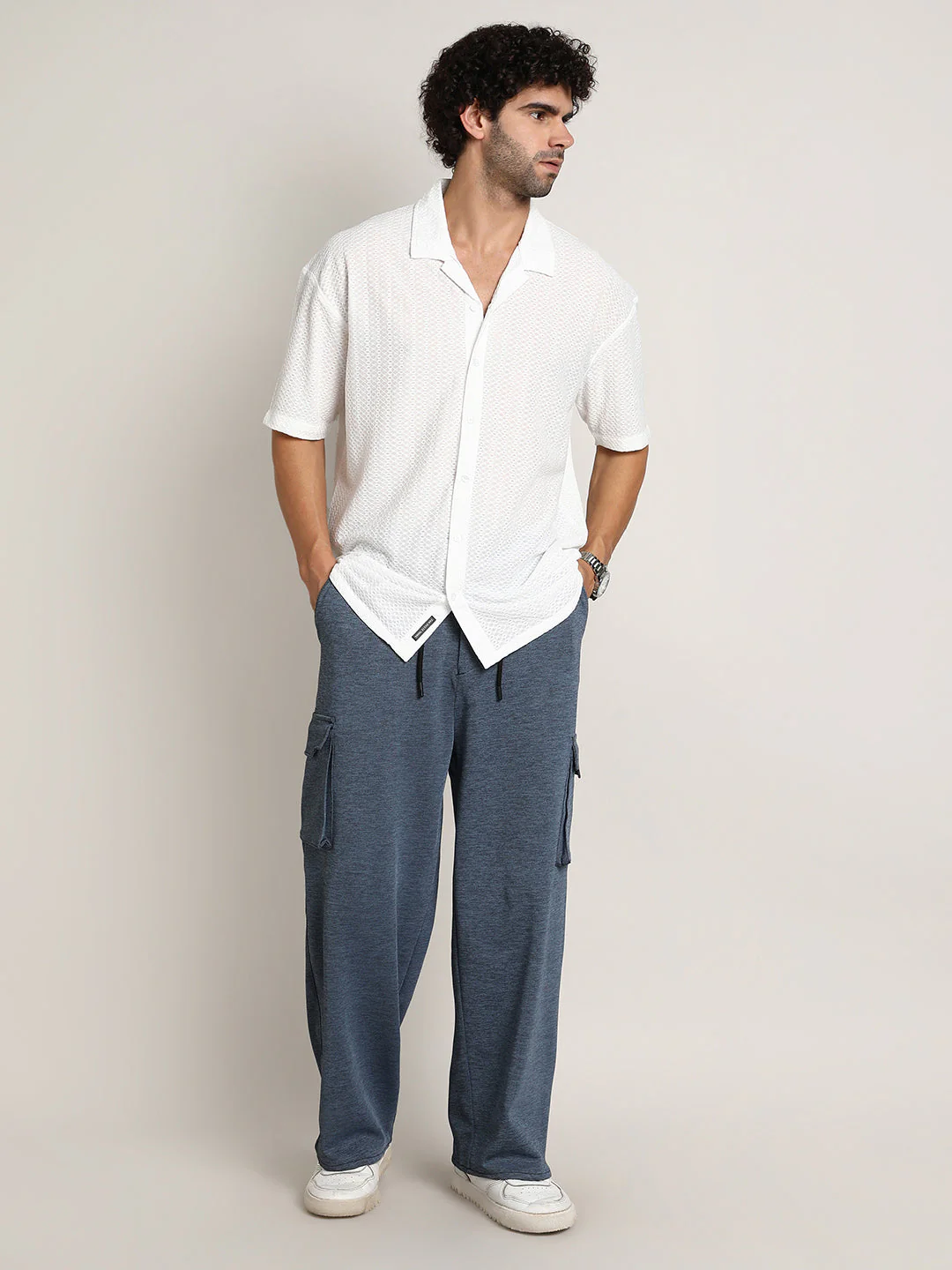 Zigzag-Helix Resort Oversized Shirt - Image 5
