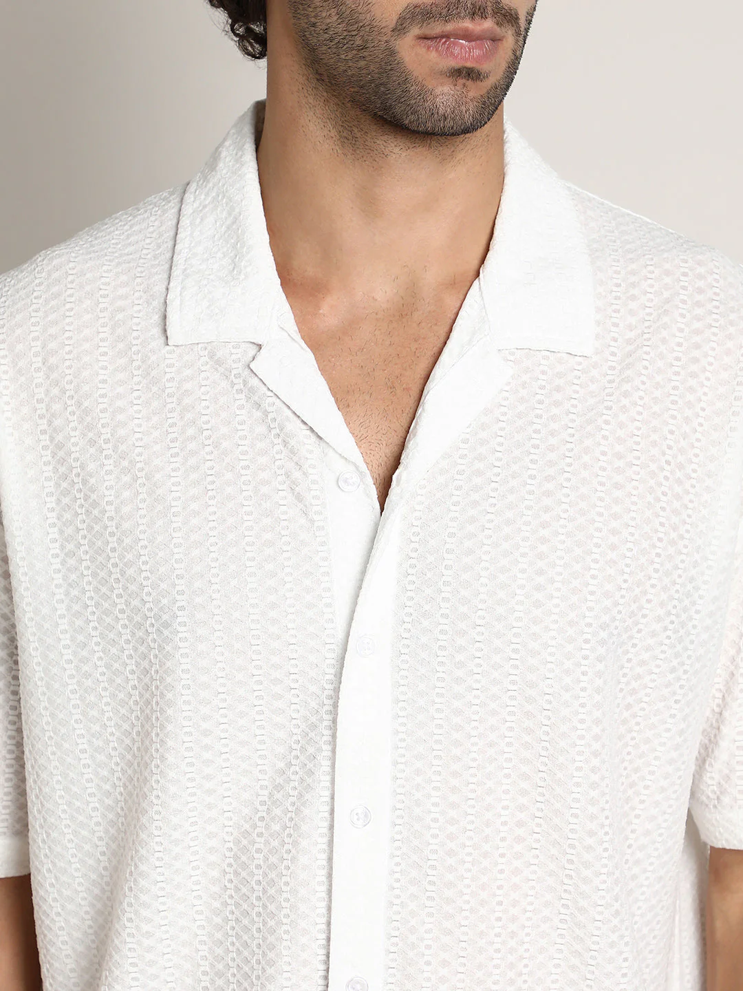 Zigzag-Helix Resort Oversized Shirt - Image 7