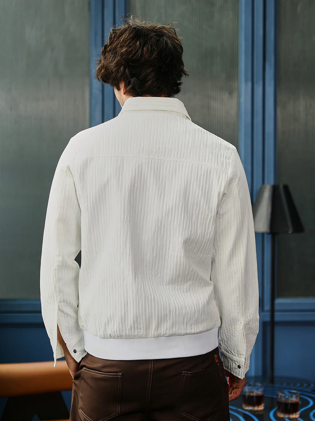 Zip-Front Crease-Tactile Jacket - Image 4