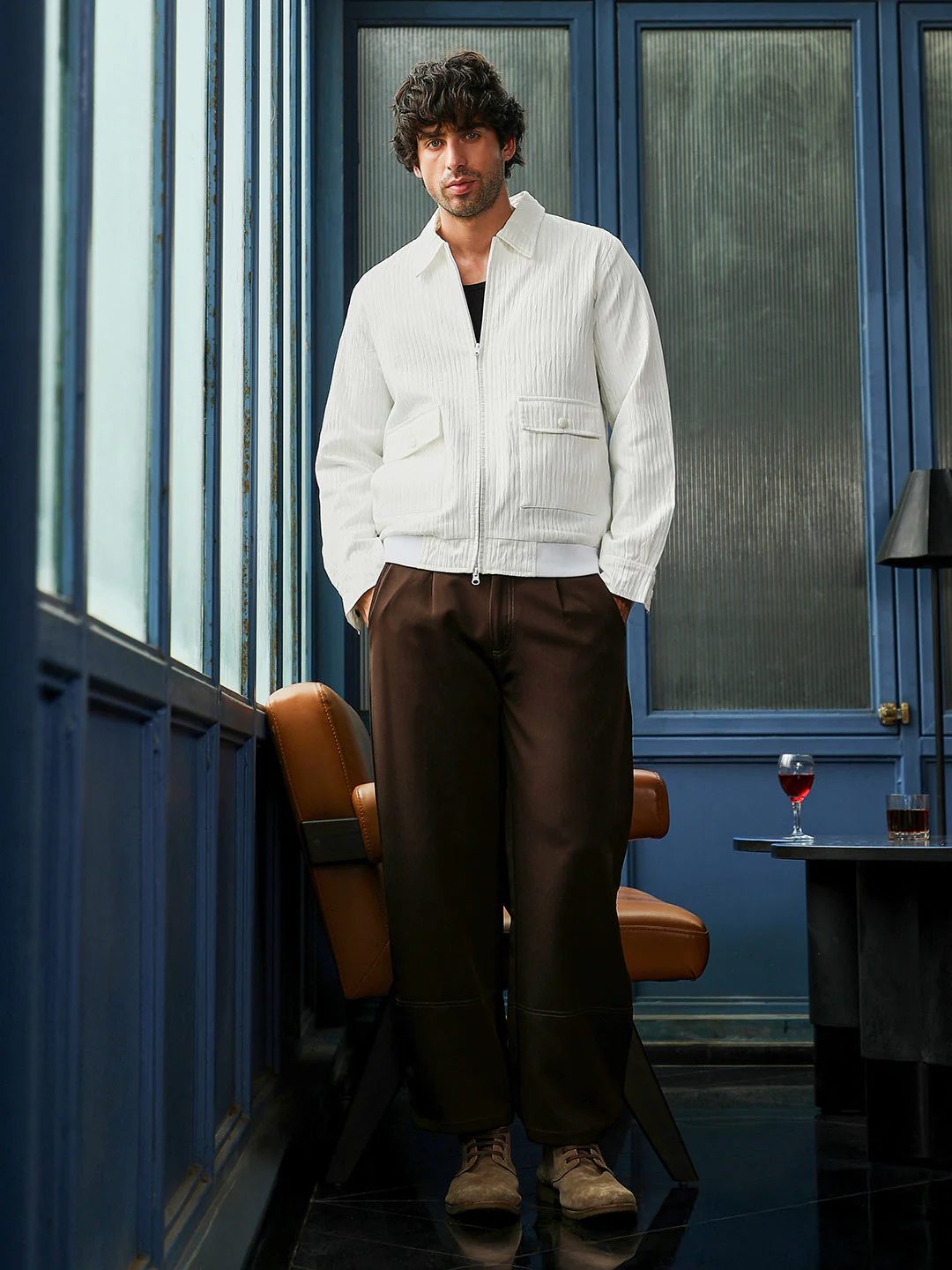 Zip-Front Crease-Tactile Jacket - Image 5