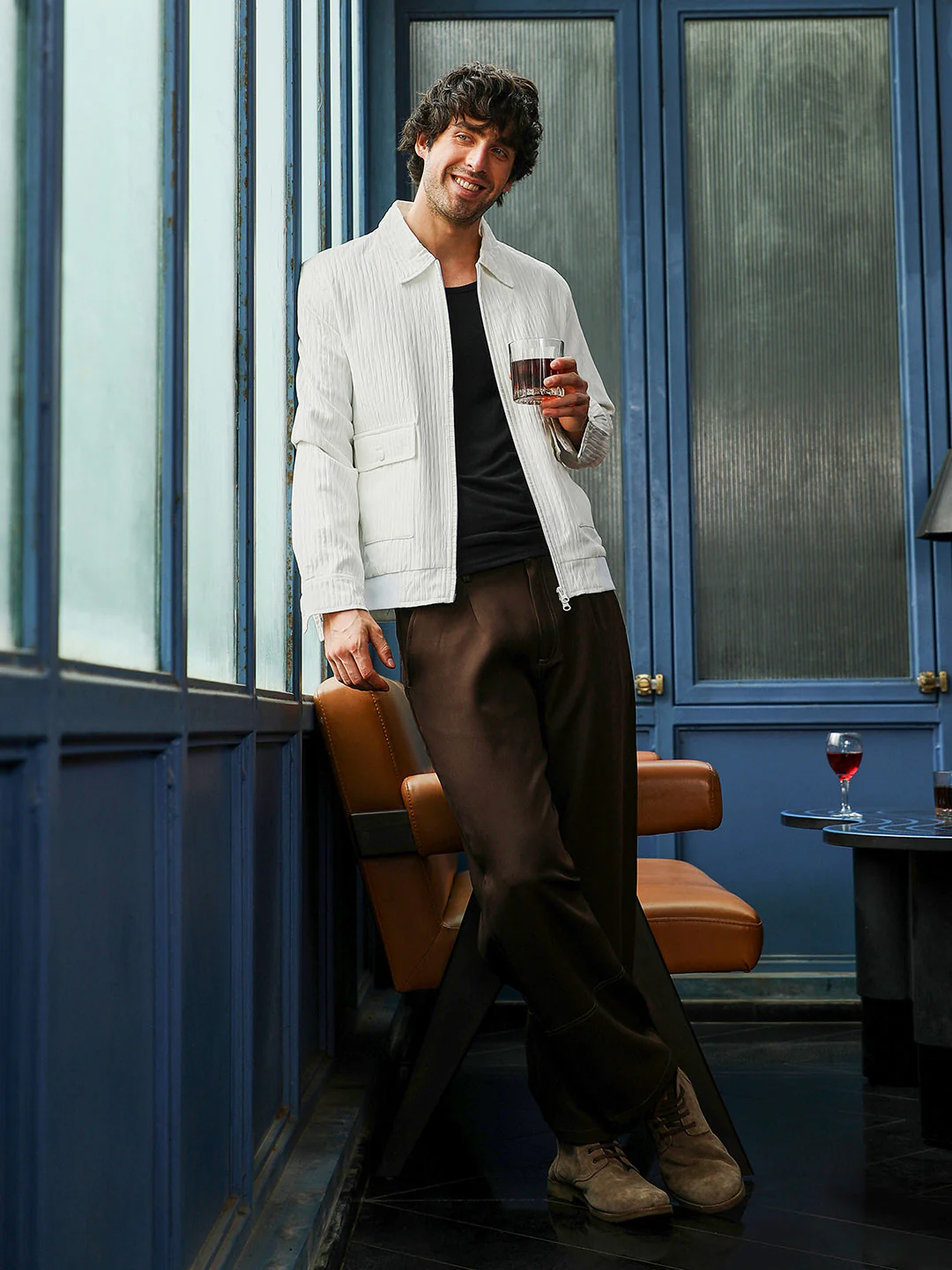 Zip-Front Crease-Tactile Jacket - Image 6