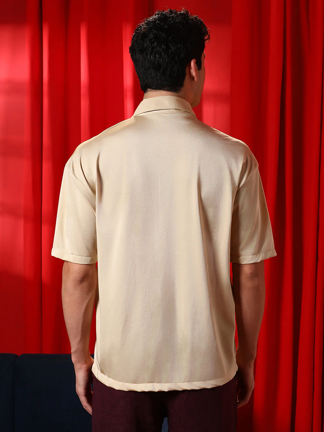 Satin Oversized Shirt - Image 4