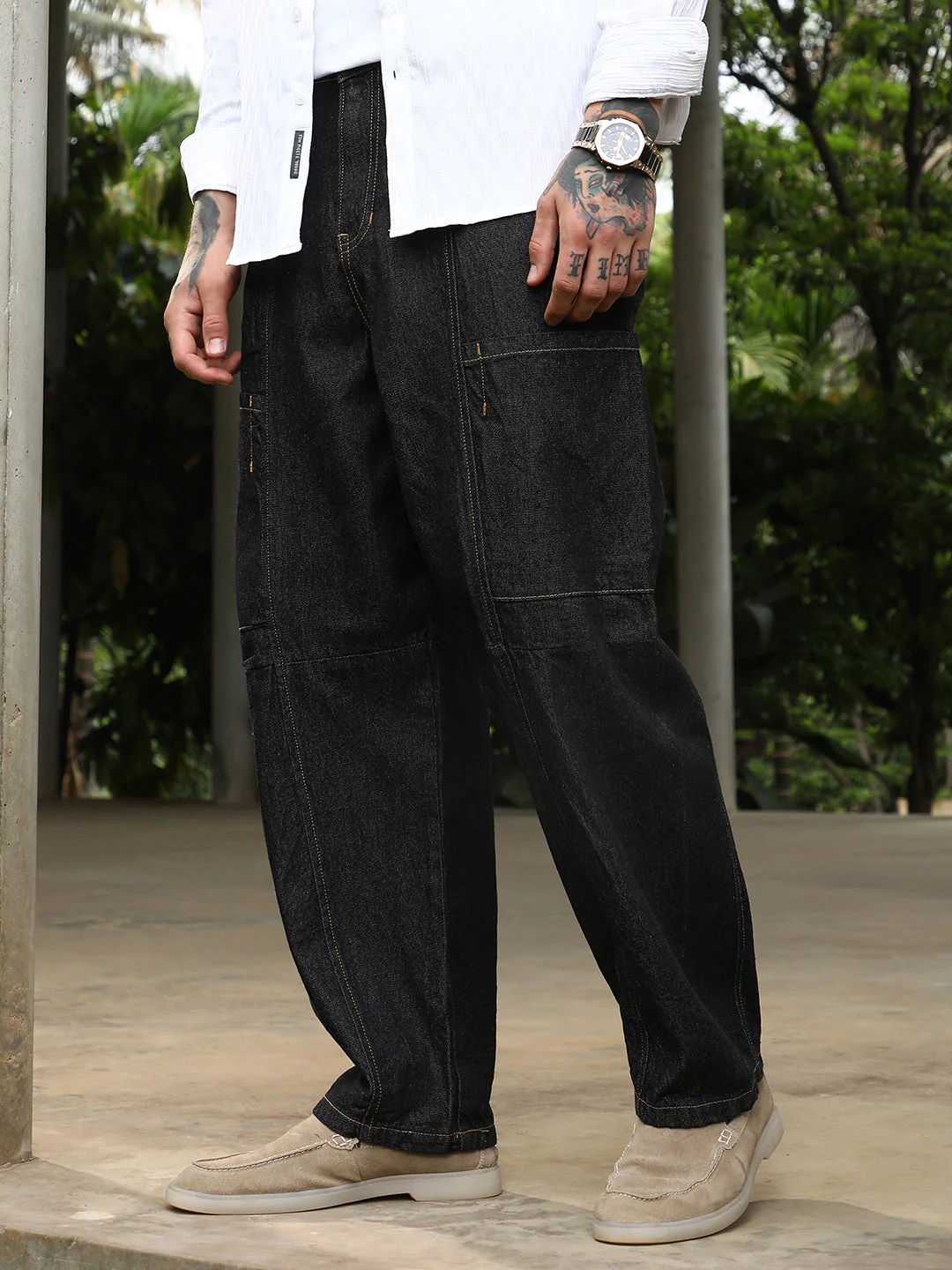 Baggy Cargo Denim Jeans - Image 3