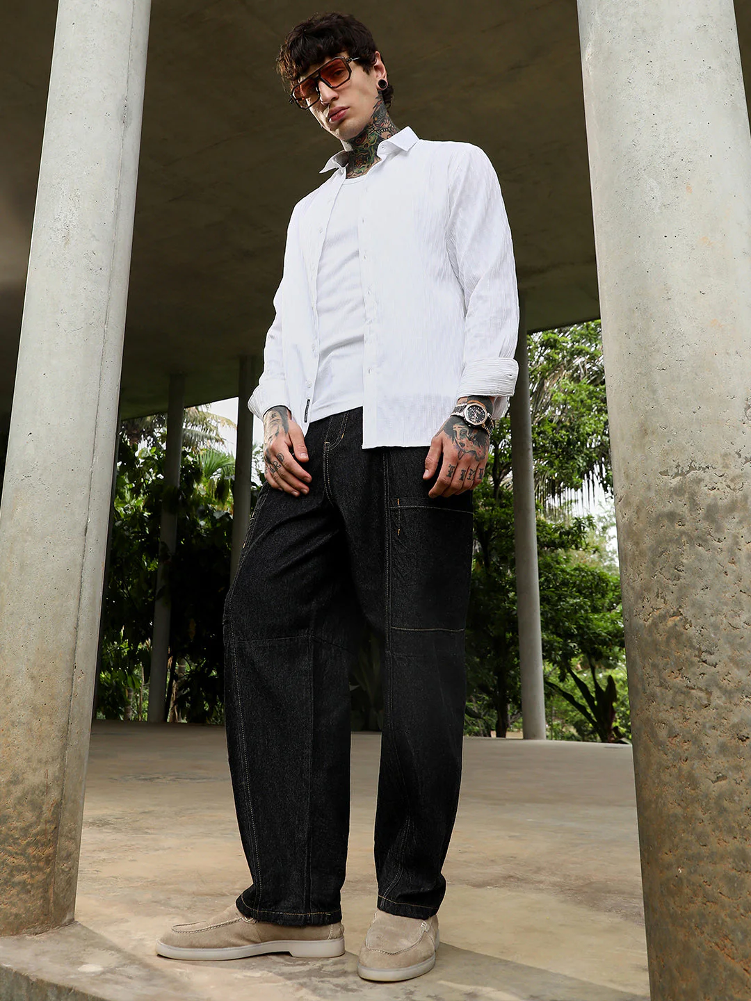 Baggy Cargo Denim Jeans - Image 5