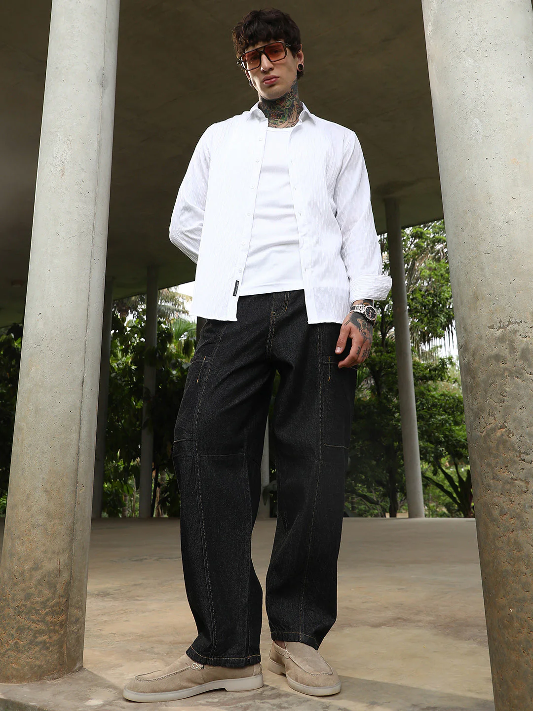 Baggy Cargo Denim Jeans - Image 6