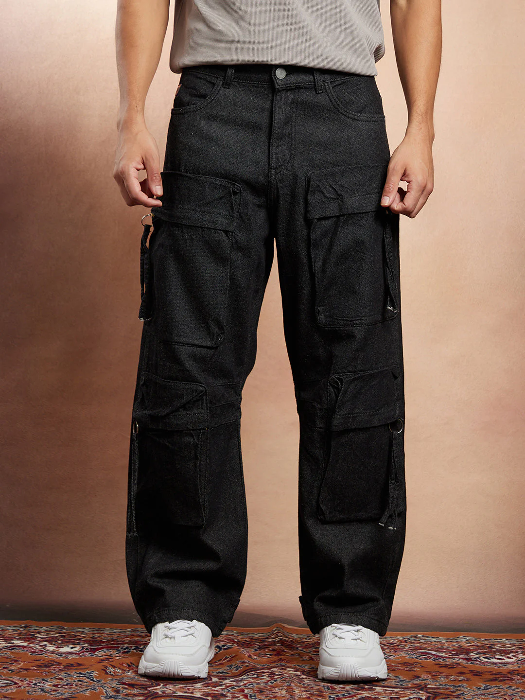 Baggy Utility Denim Jeans - Image 2