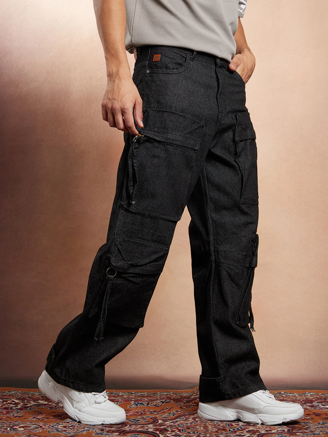 Baggy Utility Denim Jeans - Image 3