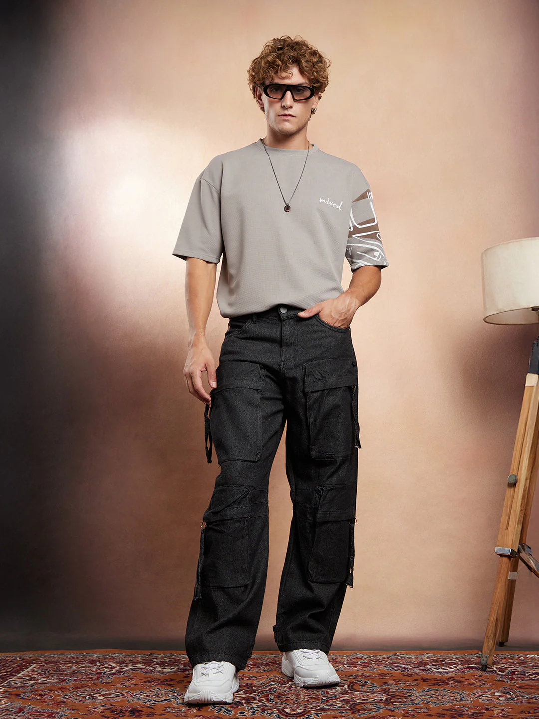 Baggy Utility Denim Jeans - Image 6