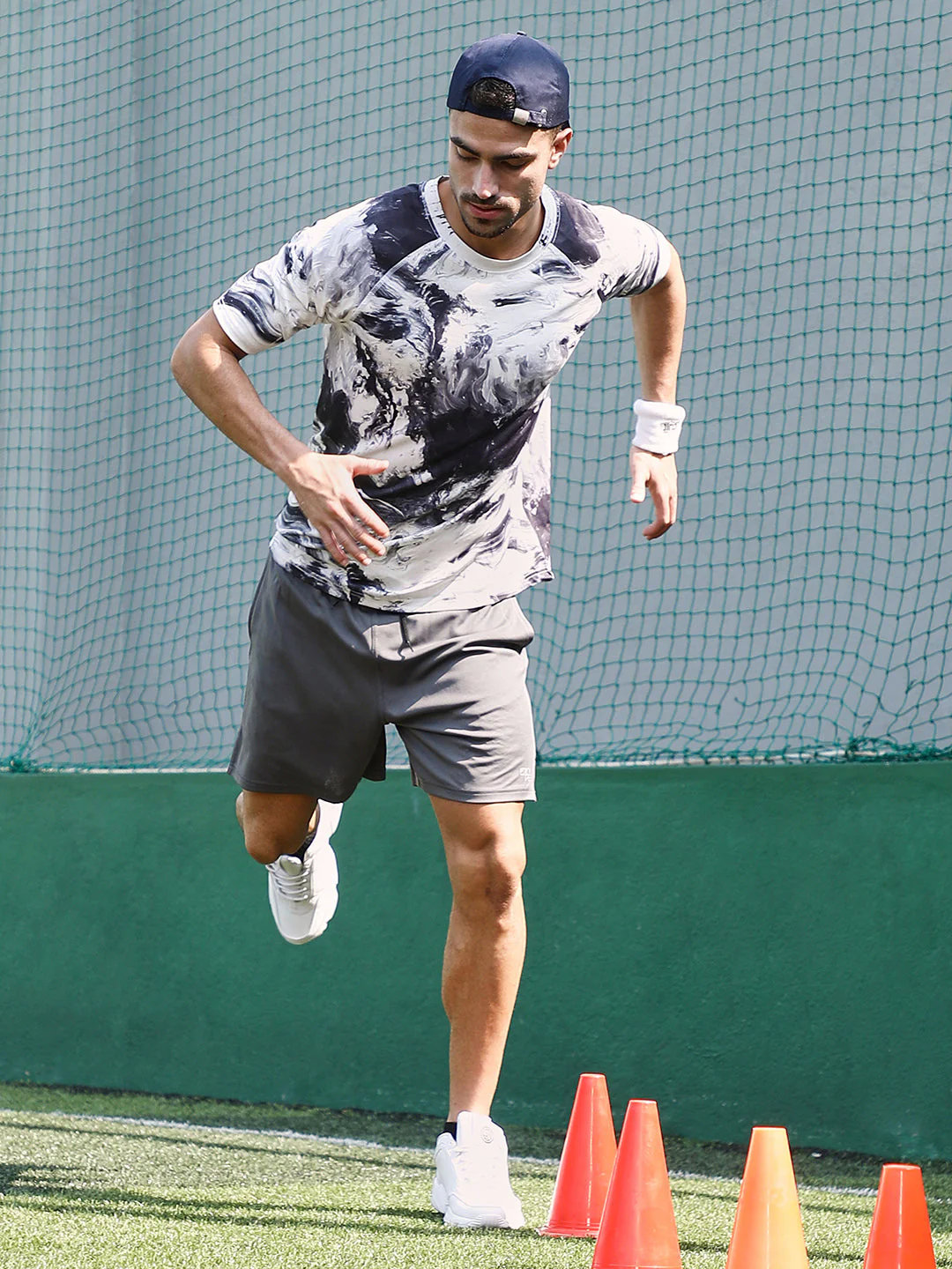 Contrast-Brushed Activewear T-Shirt - Image 6
