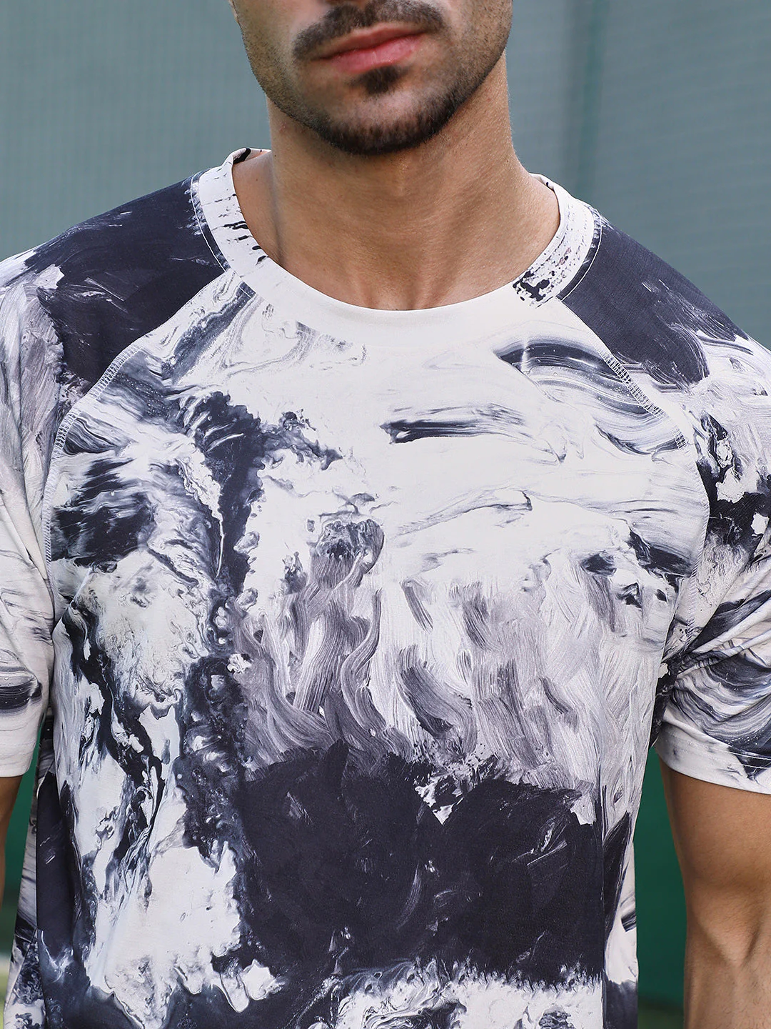 Contrast-Brushed Activewear T-Shirt - Image 7