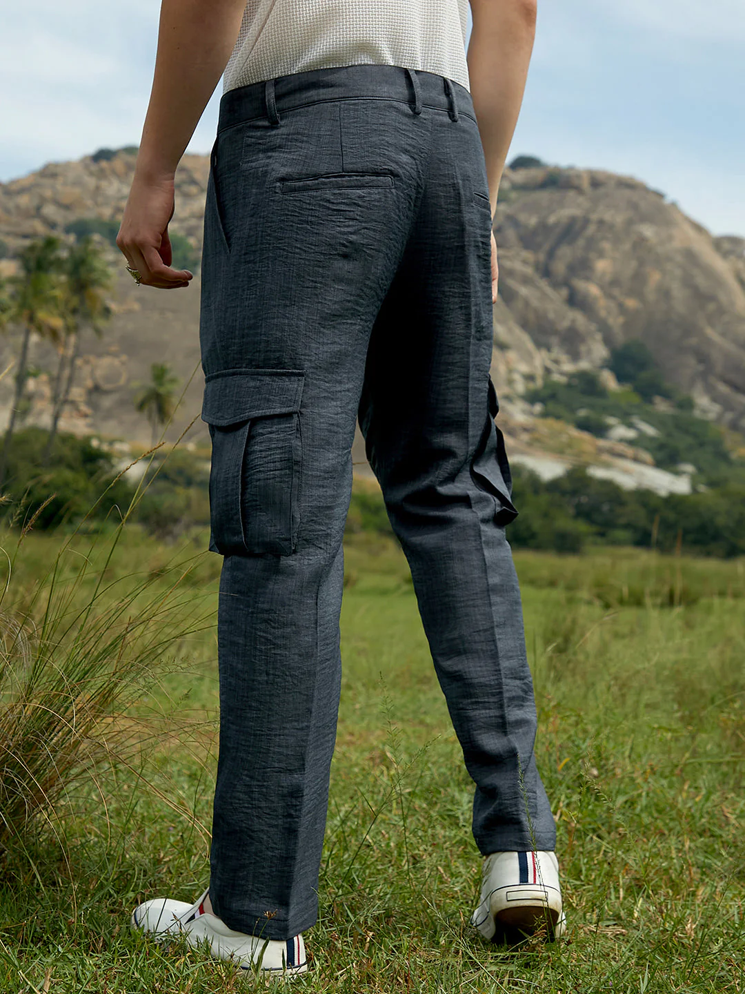 Lightweight - Crinkled Utility Trousers - Image 4