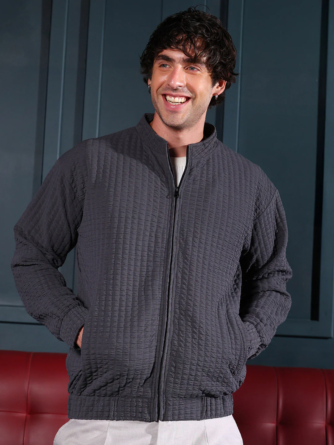 Cubic-Tactile Bomber Jacket - Image 2