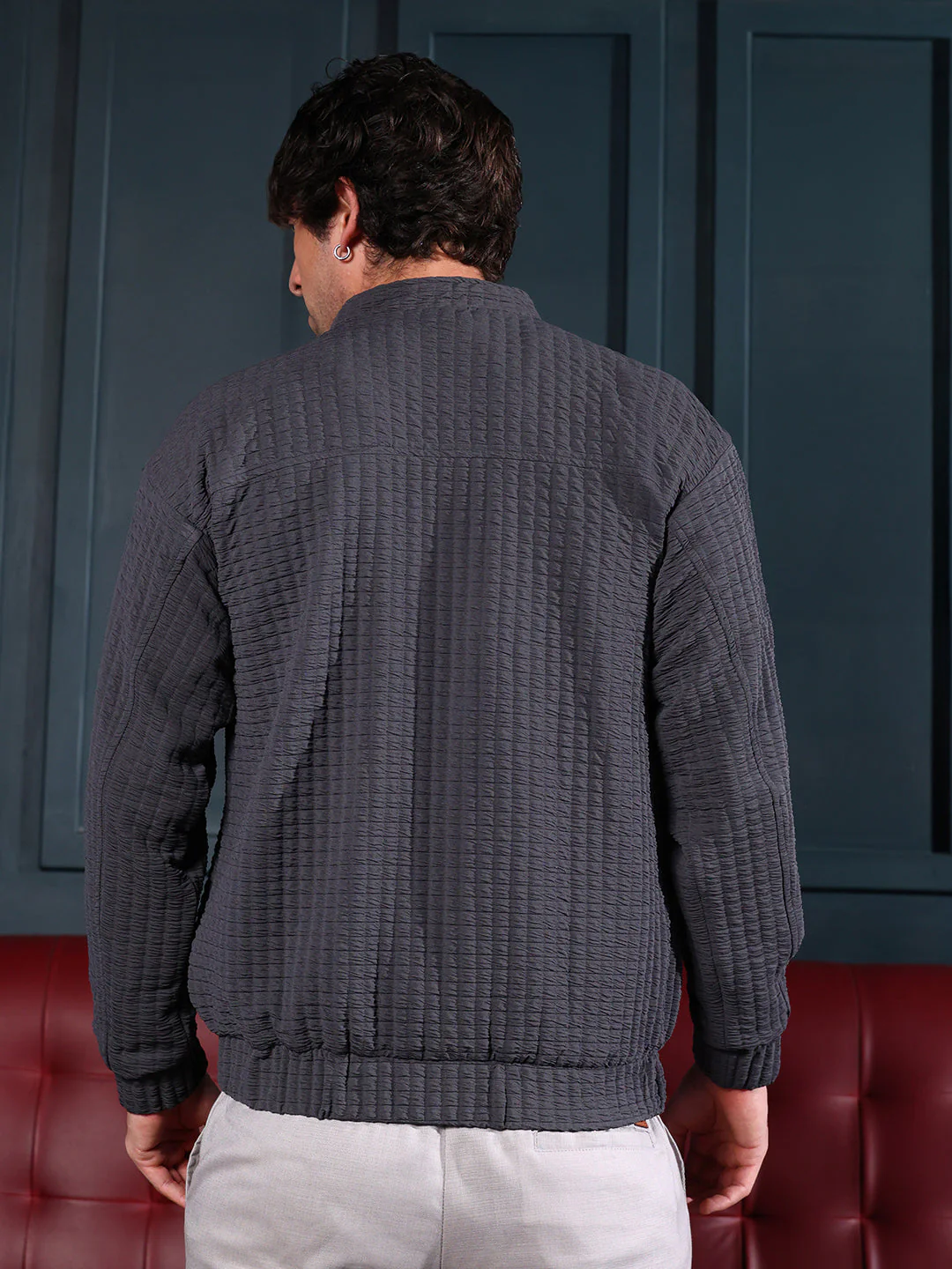 Cubic-Tactile Bomber Jacket - Image 4