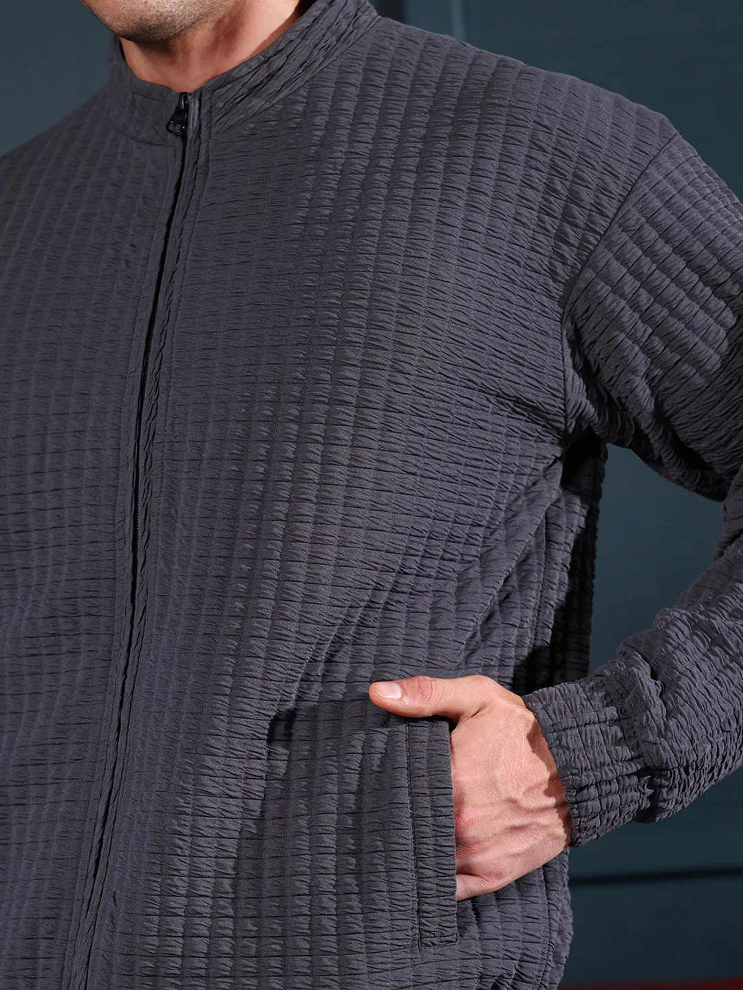 Cubic-Tactile Bomber Jacket - Image 8