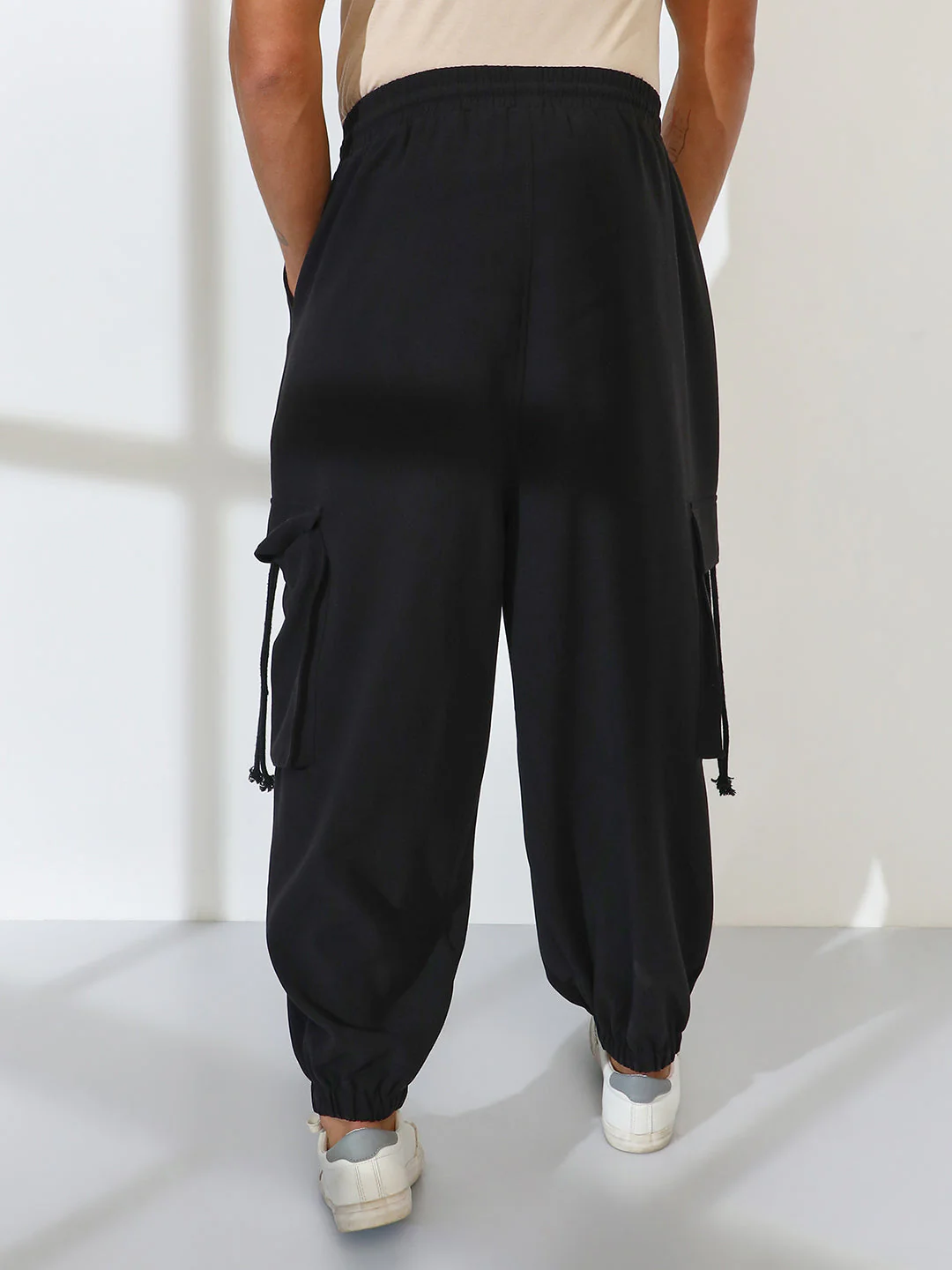 Cuffed Baggy Utility Trousers - Image 4