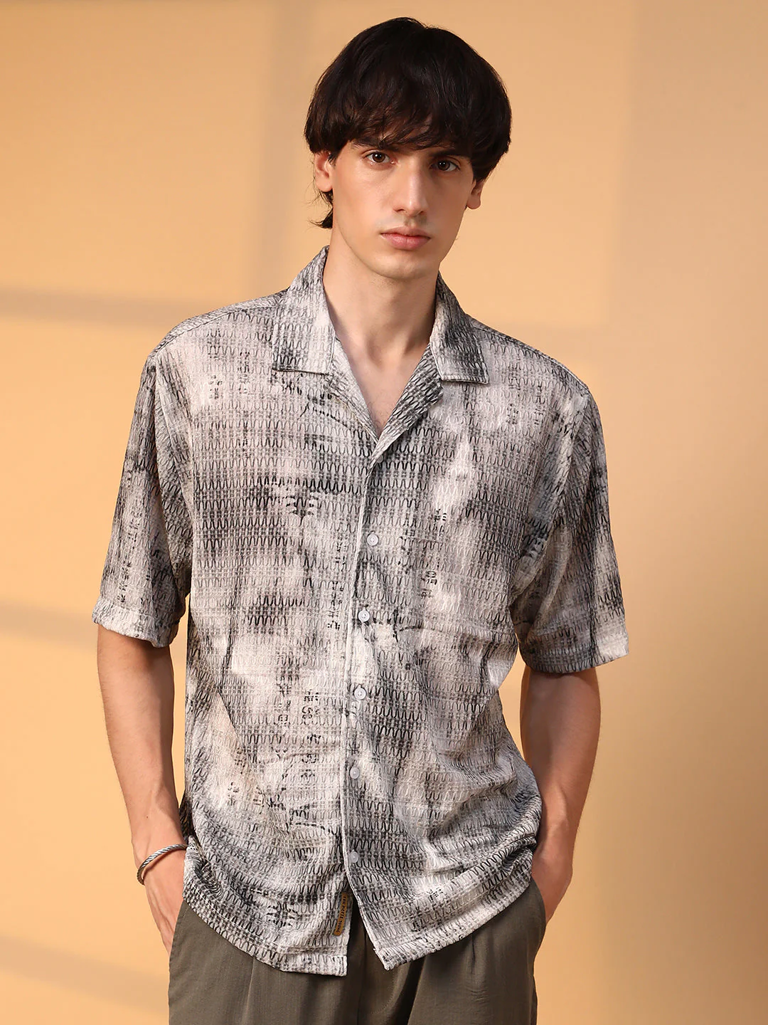 Faded Woven Oversized Shirt - Image 2