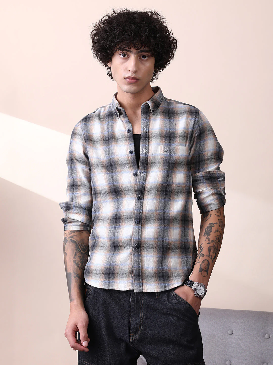 Gradient-Graph Regular Shirt - Image 2