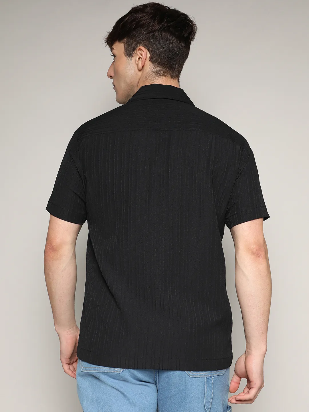 Self-Design Striped Shirt - Image 4