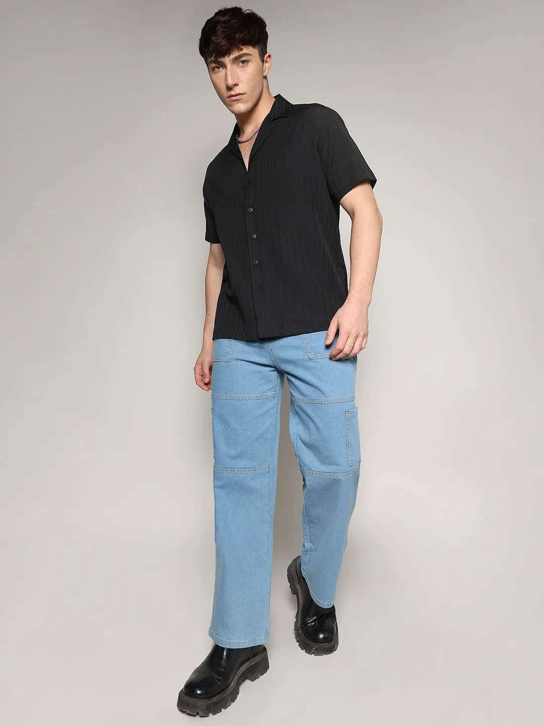 Self-Design Striped Shirt - Image 5
