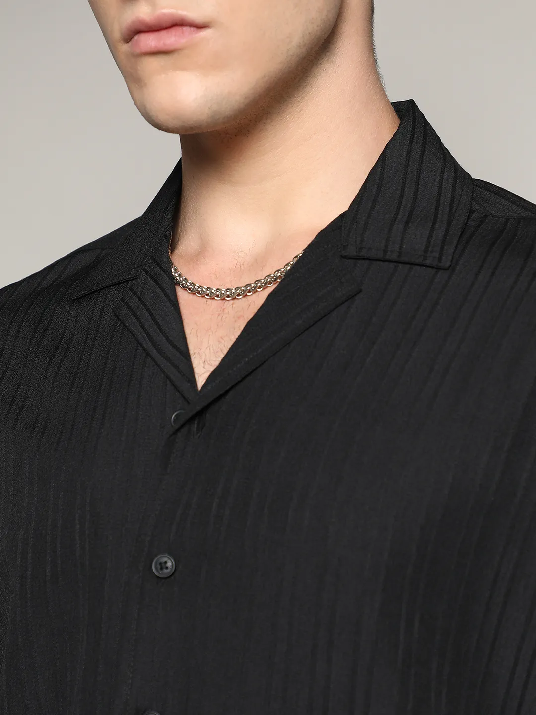 Self-Design Striped Shirt - Image 7