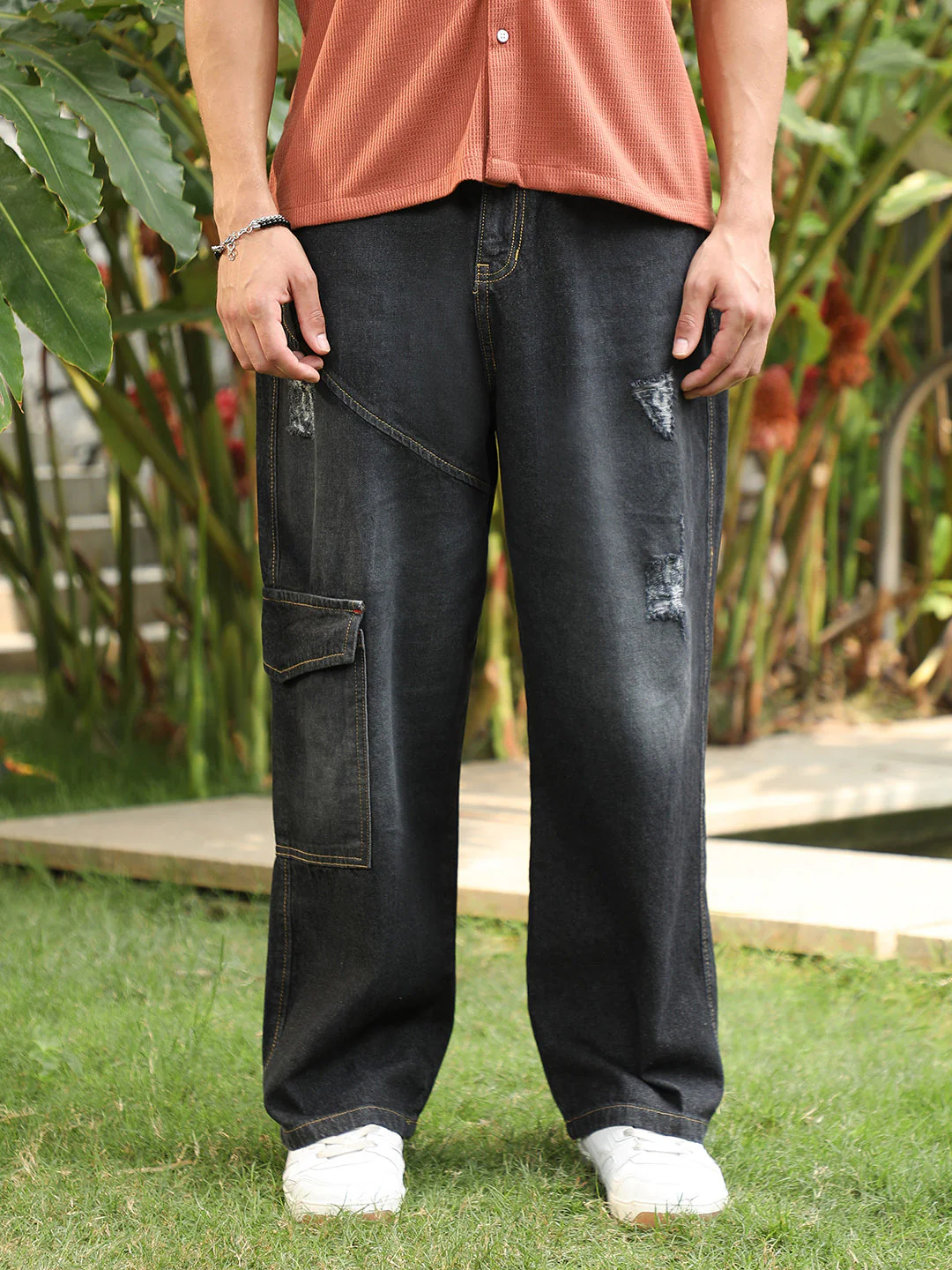Tinted Relaxed-Utility Denim Jeans - Image 2