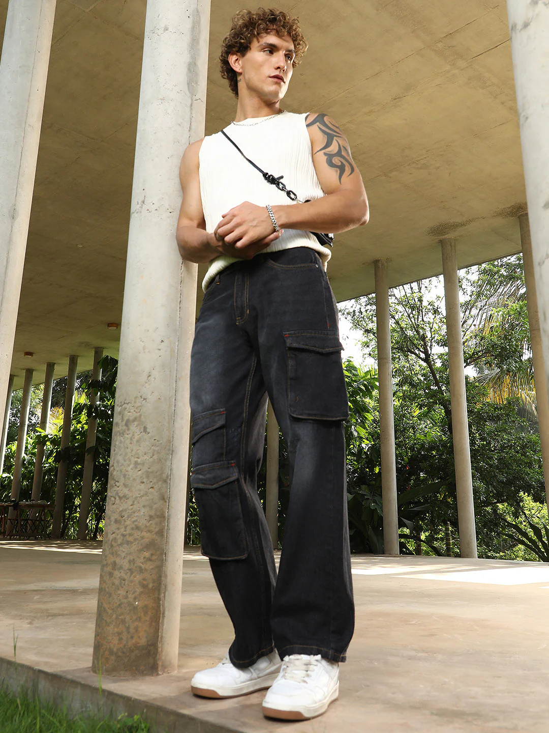 Washed Straight-Leg Denim Jeans - Image 6