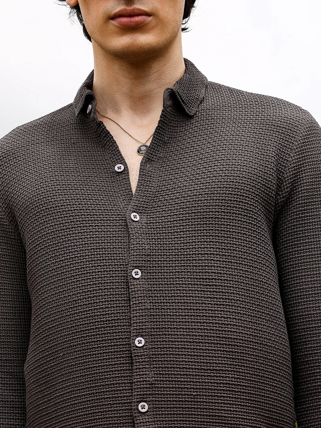 Weave-Textured Shirt - Image 7