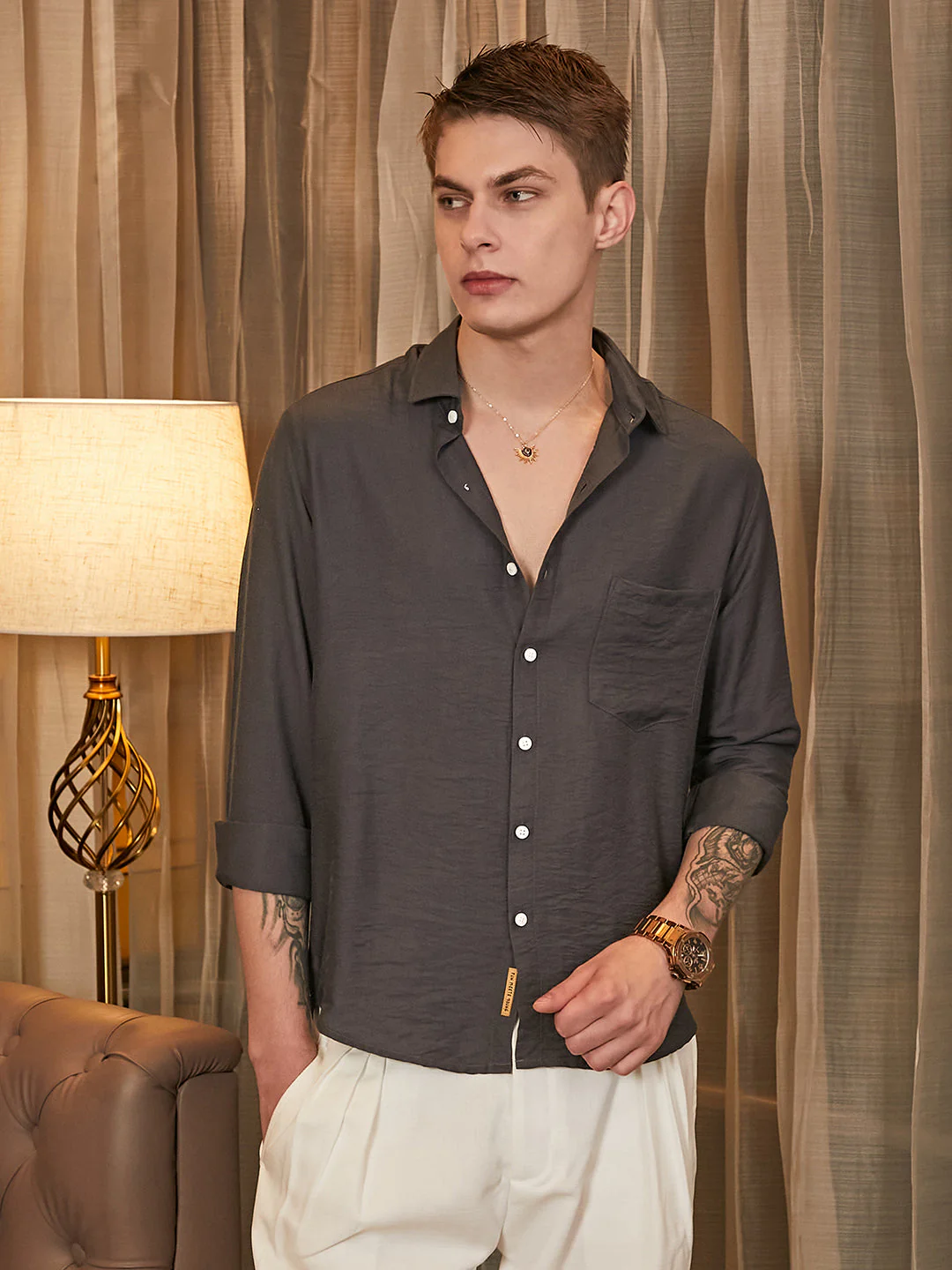 Breezy Wrinked Relaxed Shirt - Image 2