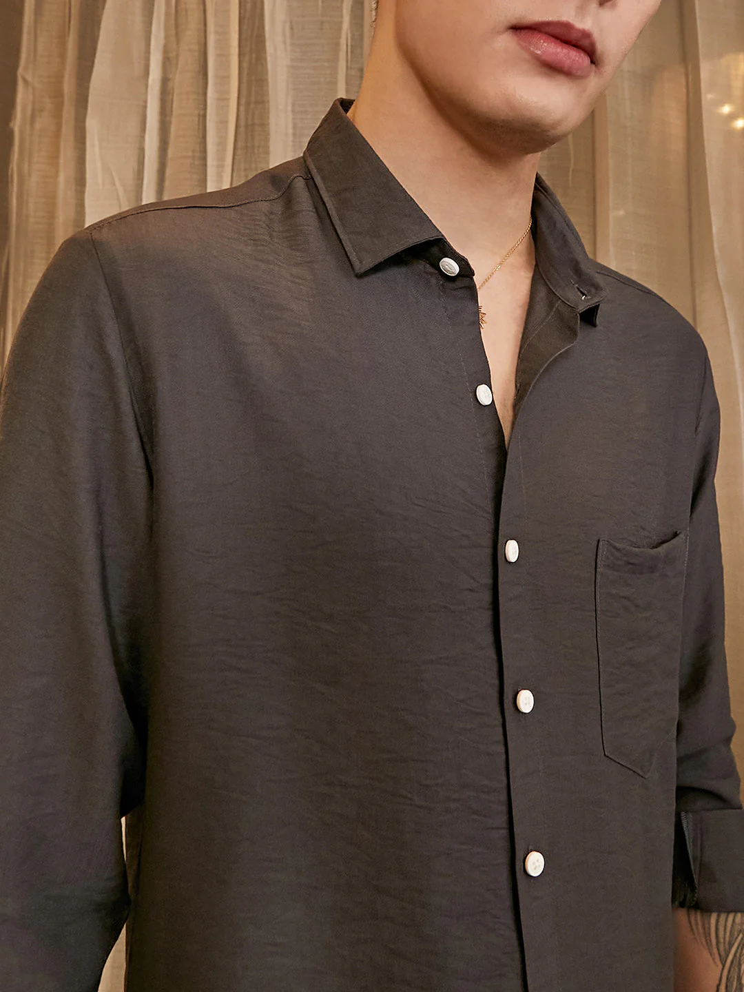 Breezy Wrinked Relaxed Shirt - Image 7