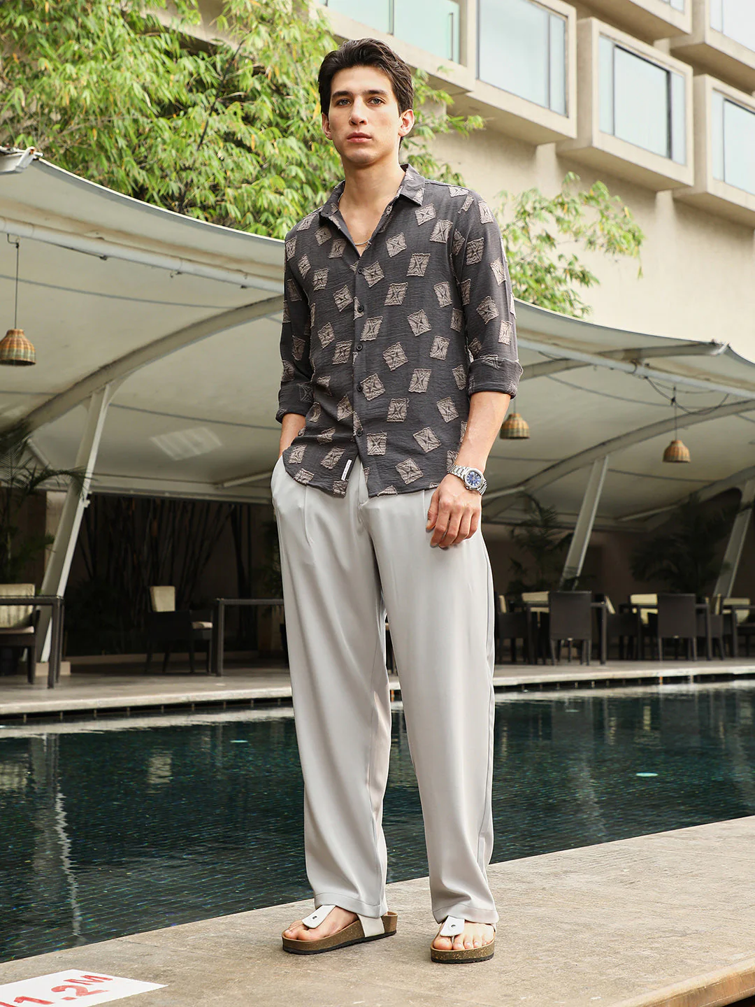 Folk-Block Jacquard Shirt - Image 5