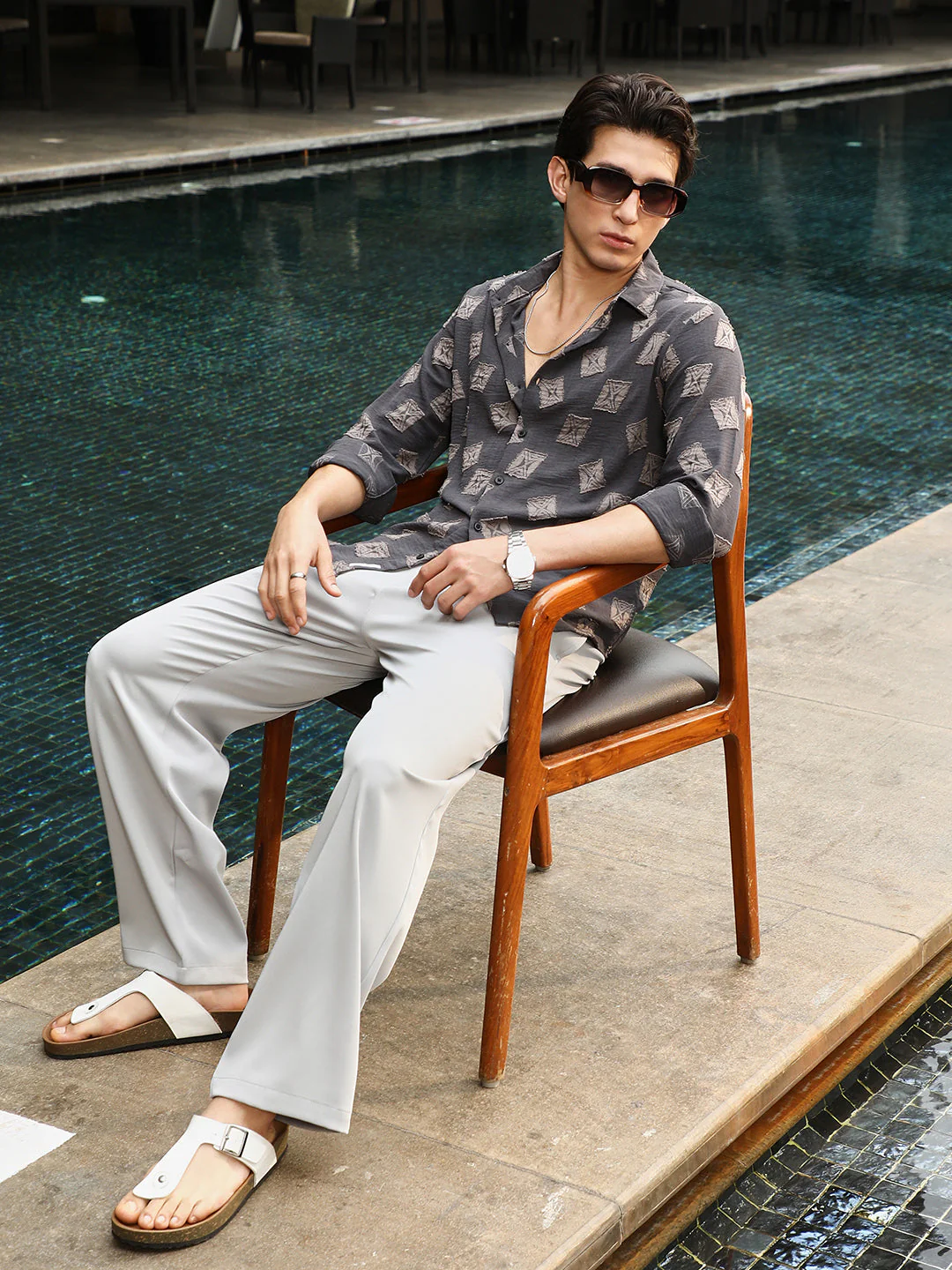 Folk-Block Jacquard Shirt - Image 6