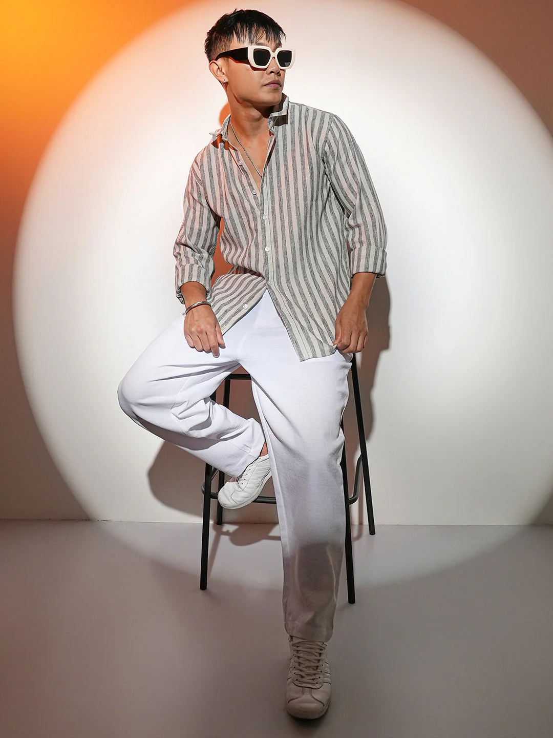 Heathered-Stripe Shirt - Image 6