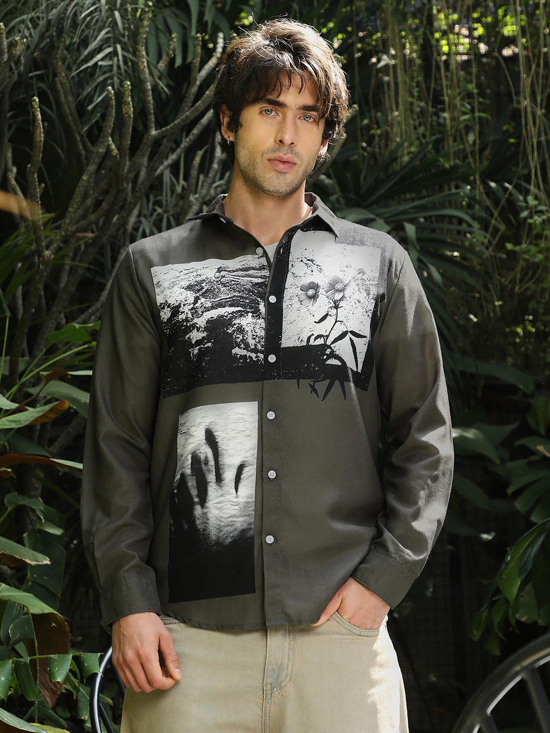 Oceanic-Flora Imprint Shirt - Image 2