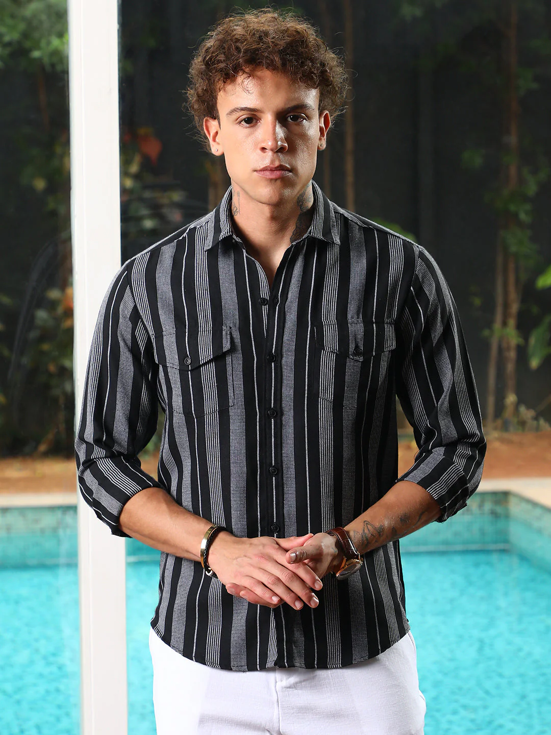 Utility Multitrack-Striped Shirt - Image 2