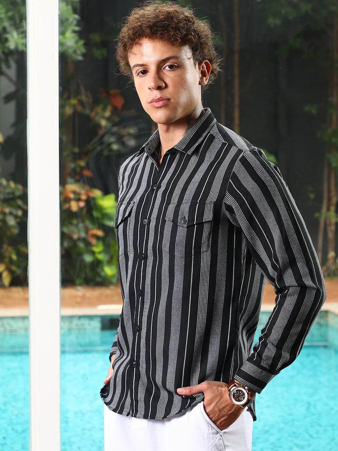 Utility Multitrack-Striped Shirt - Image 3