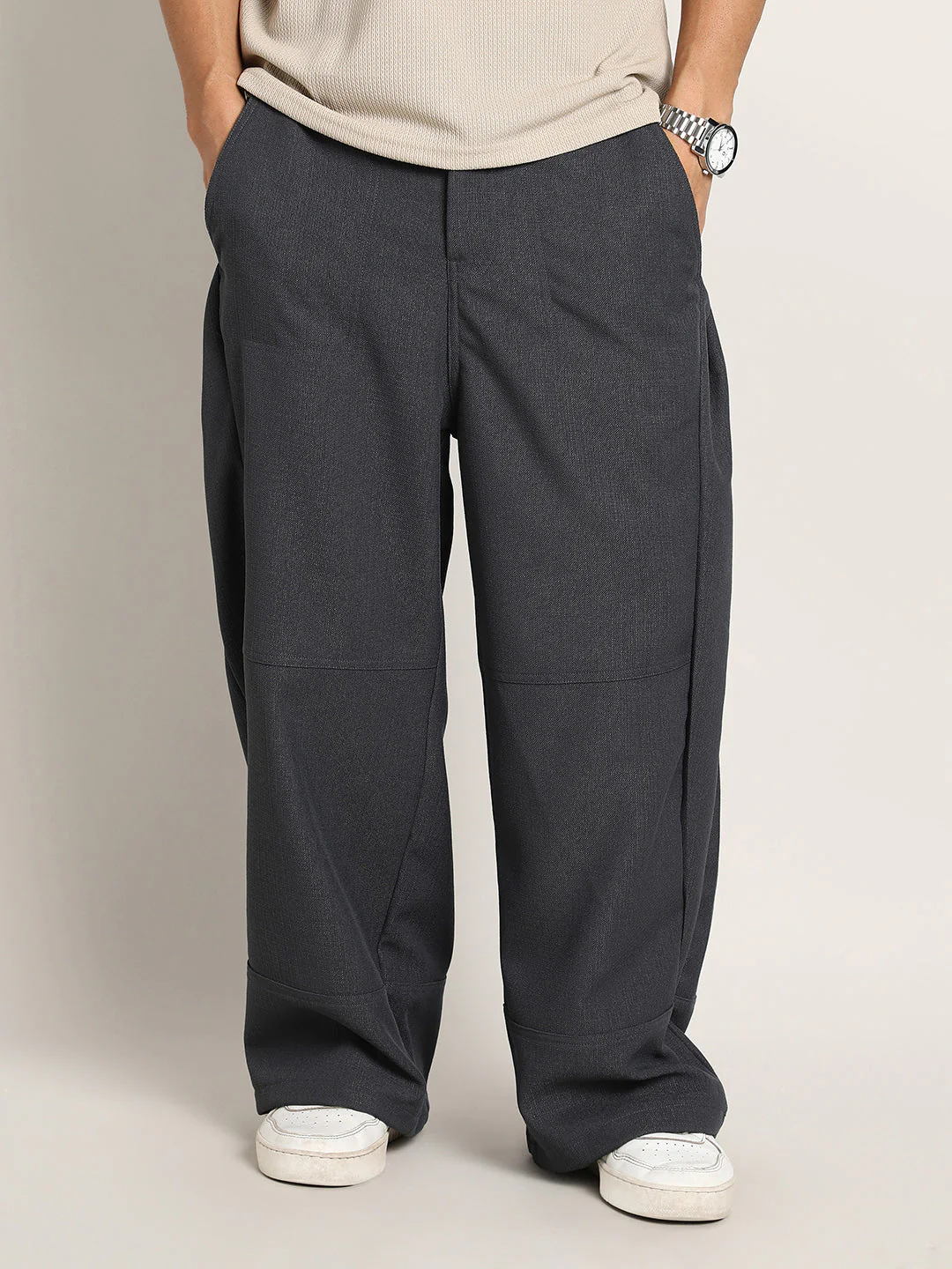 Lightweight - Panelled Baggy Cargo Trousers - Image 2