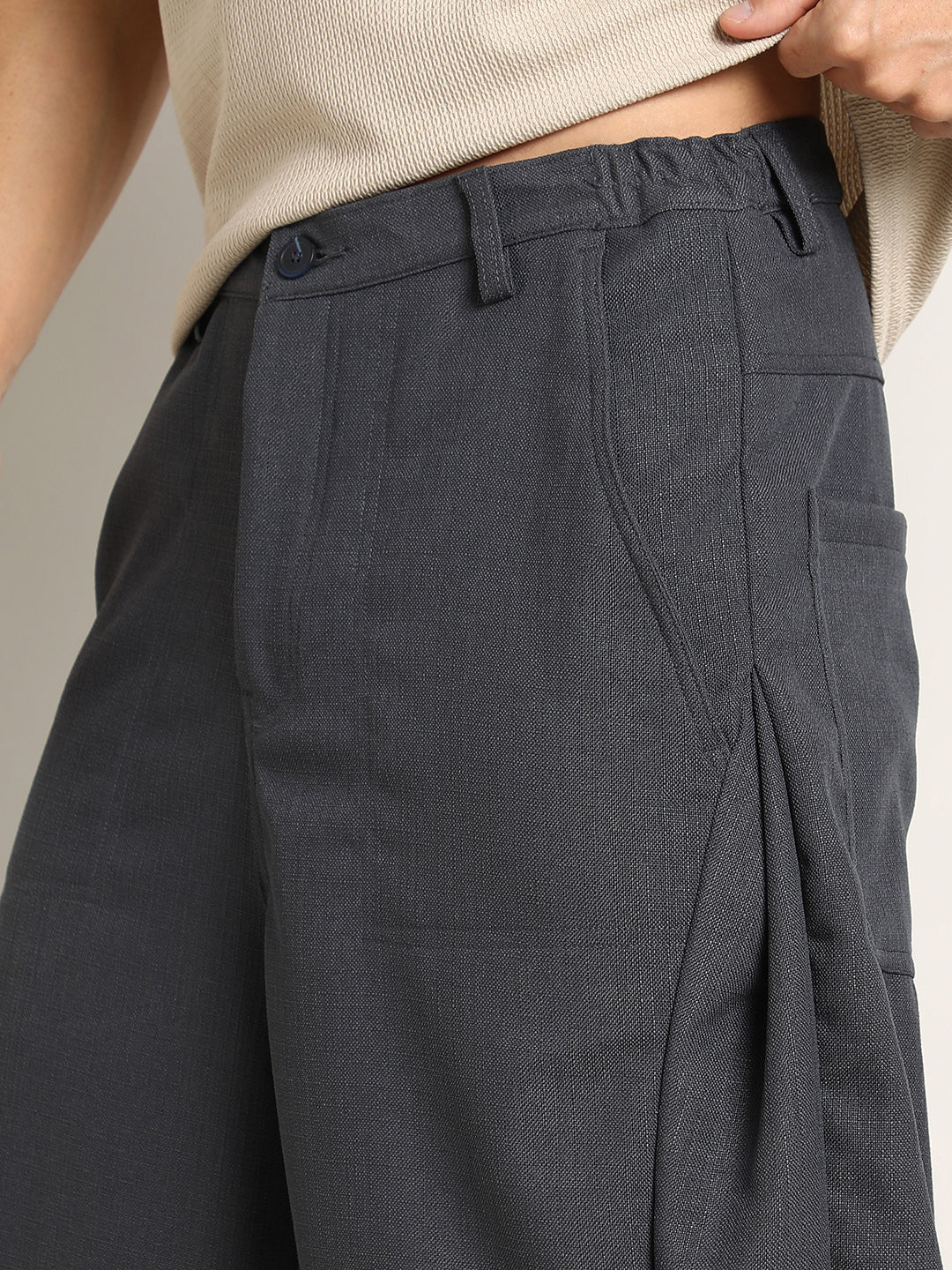Lightweight - Panelled Baggy Cargo Trousers - Image 7