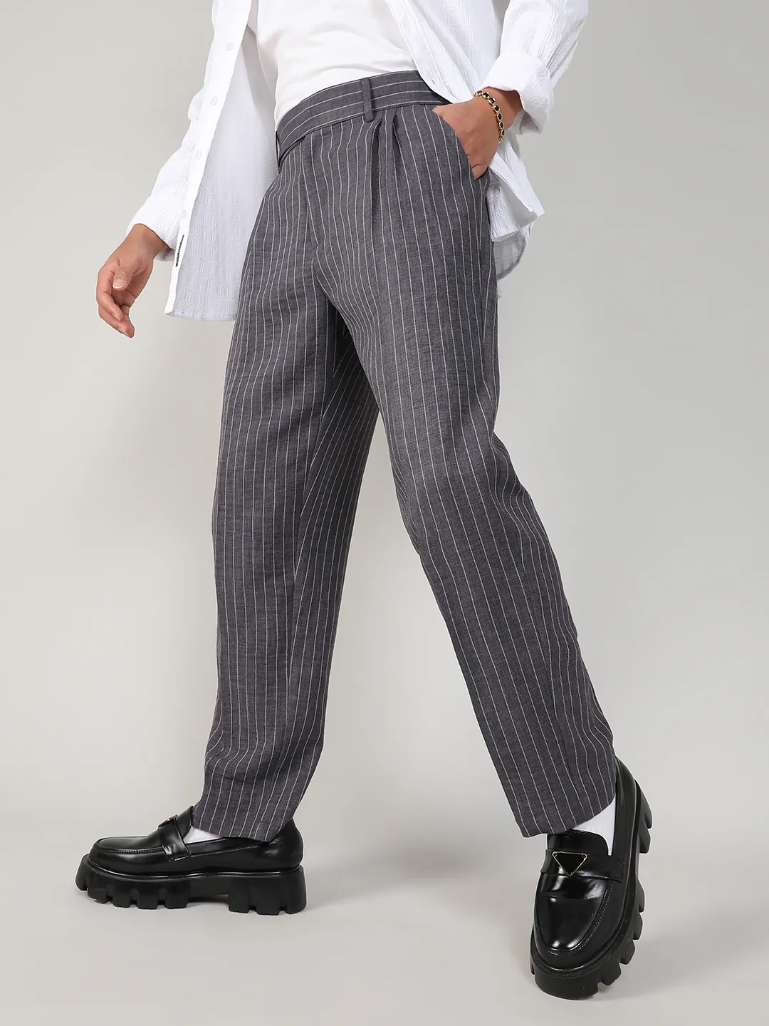 Lightweight - Pinstriped Trousers - Image 3