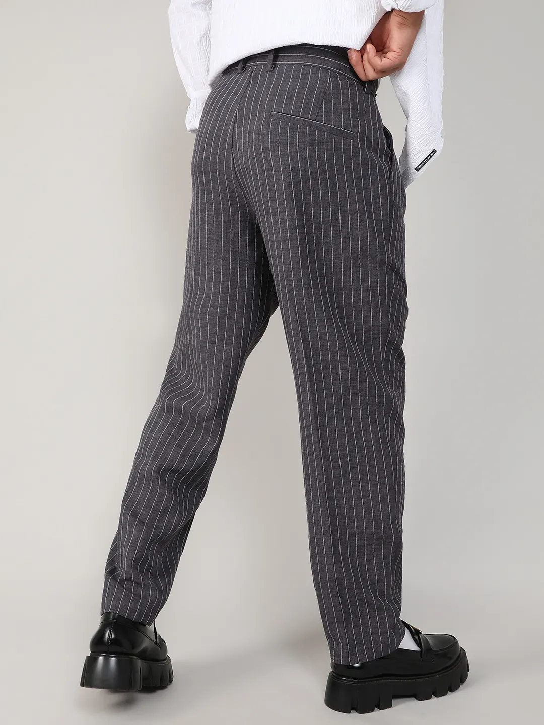 Lightweight - Pinstriped Trousers - Image 4