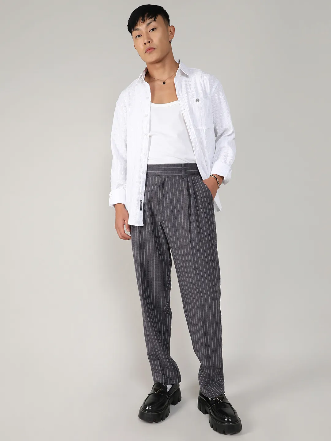 Lightweight - Pinstriped Trousers - Image 5