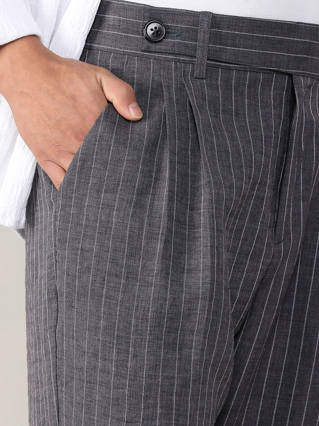Lightweight - Pinstriped Trousers - Image 6