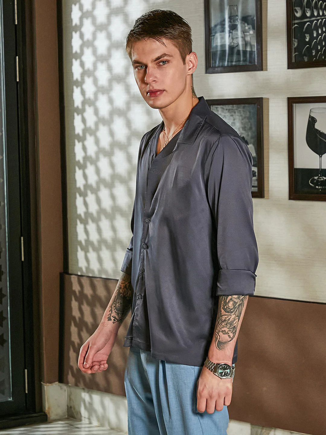 Solid Cuban Shirt - Image 3