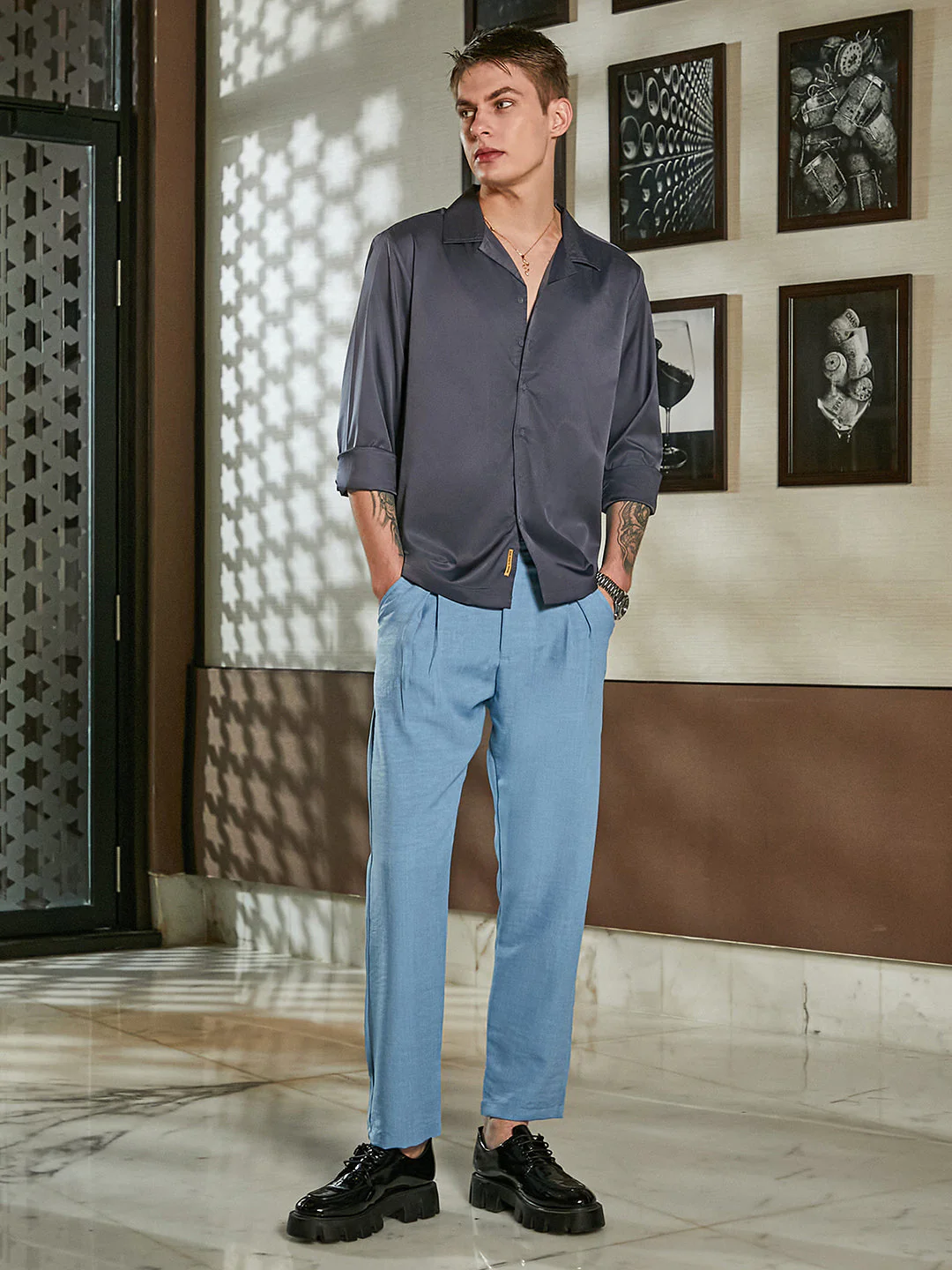 Solid Cuban Shirt - Image 5